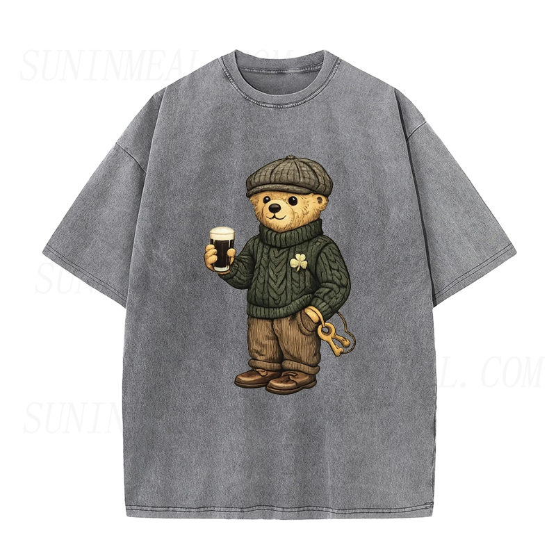Lucky Bear St Patricks Day Unisex Tee
