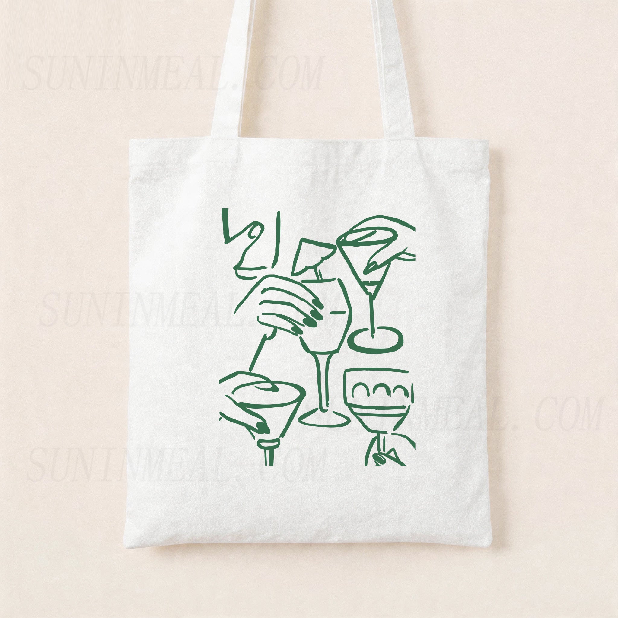 Cheers Canvas Tote Bag