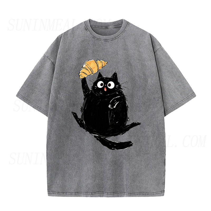 Cat Croissant Unisex Tee