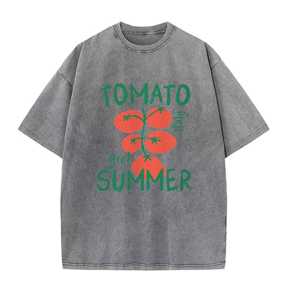 トマトガール サマーユニセックスTシャツ