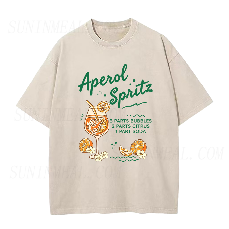Retro Summer Aperol Spritz Recipe Unisex Tee