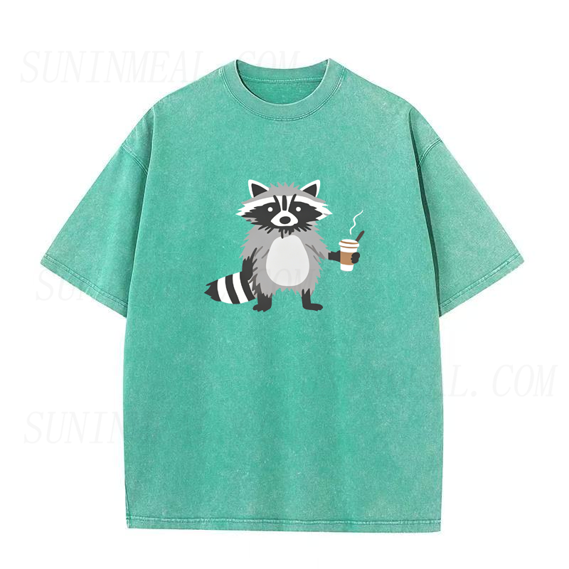 Raccoon Coffee Time Unisex Tee