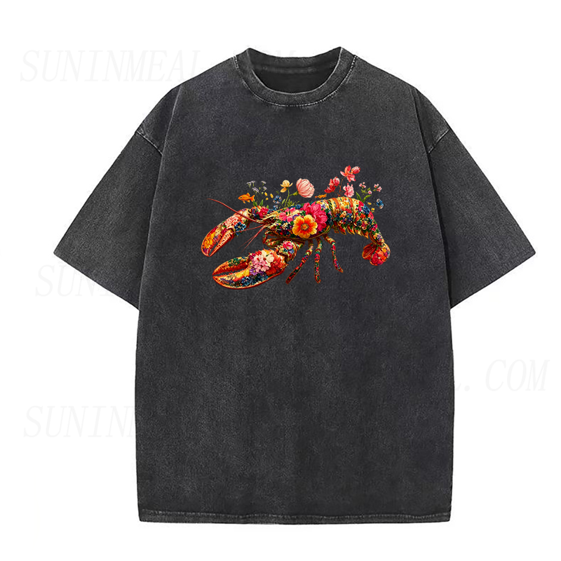 Floral Lobster Unisex Tee