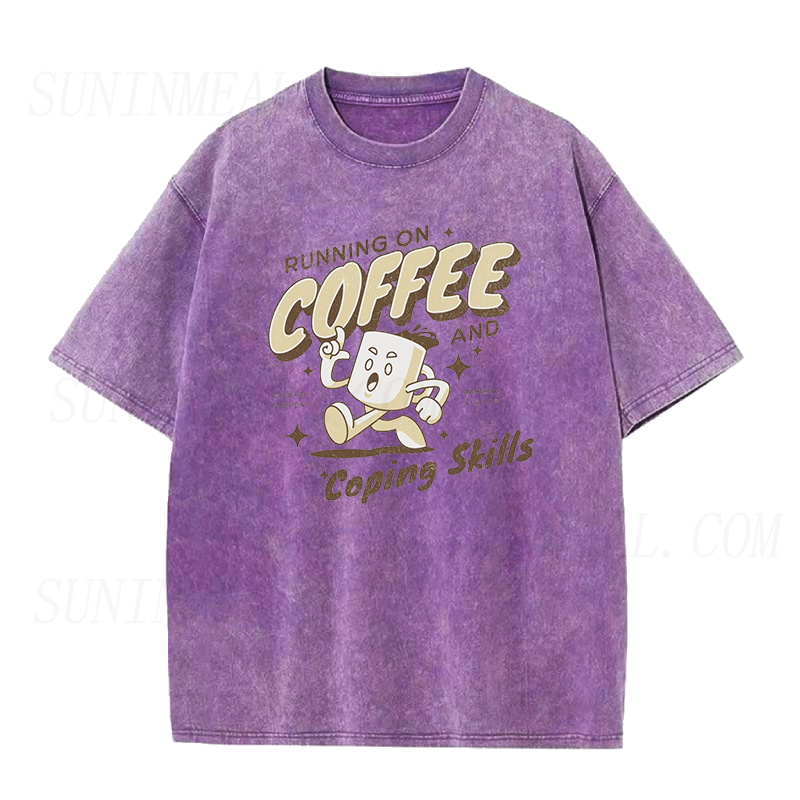 Running on coffee and copping skills Unisex Tee