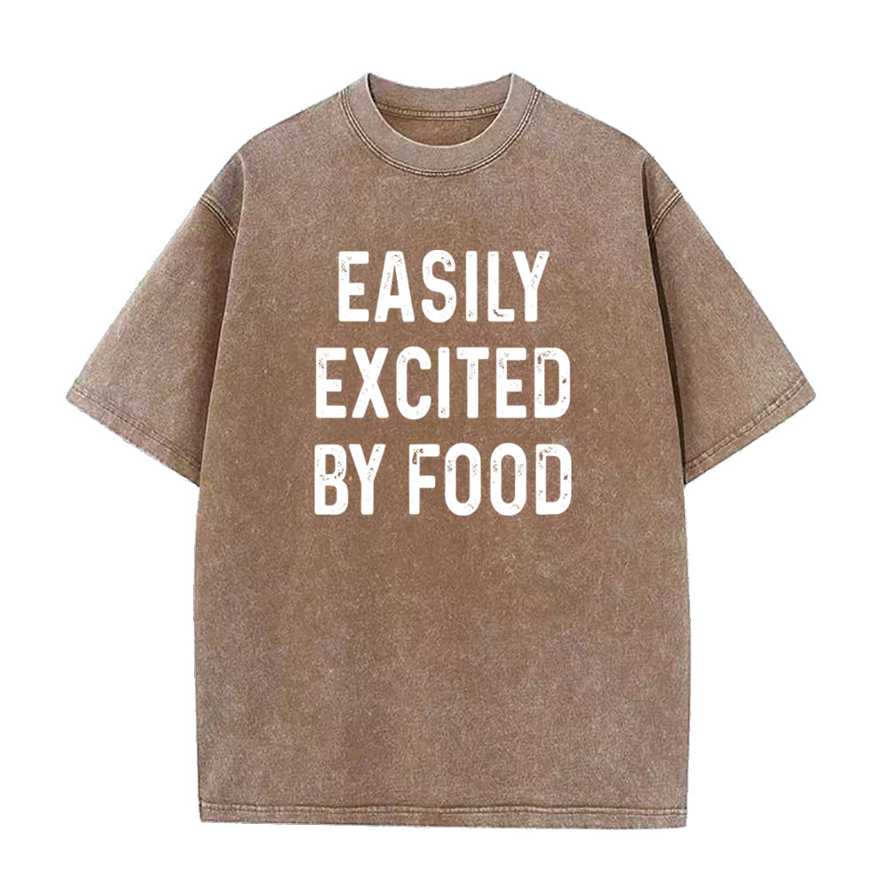 easily excited by food Unisex Tee
