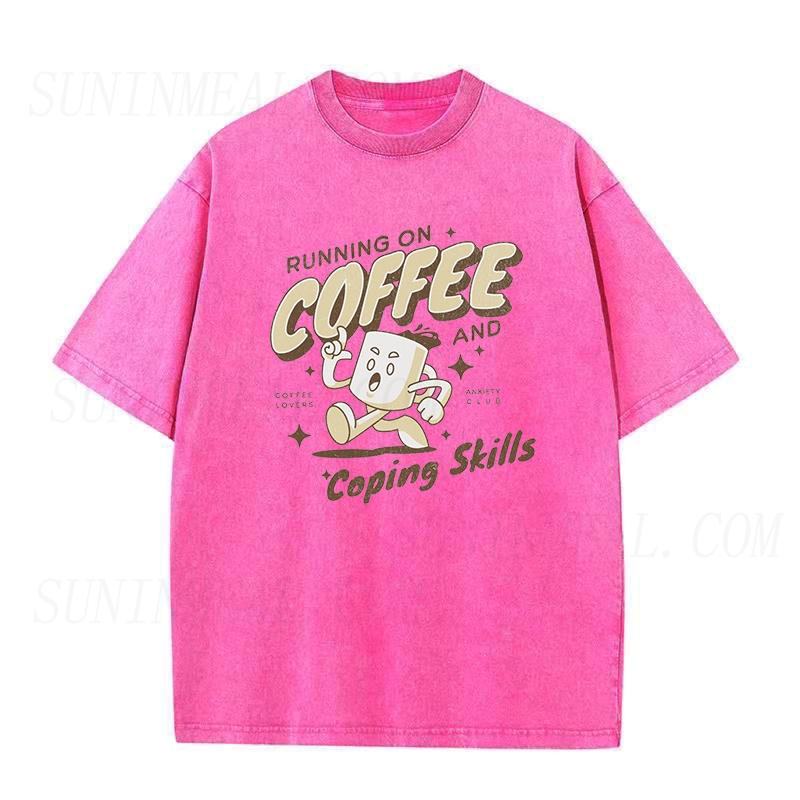 Running on coffee and copping skills Unisex Tee
