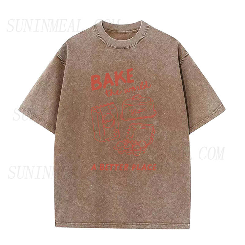 Bake the world a better place Unisex Tee