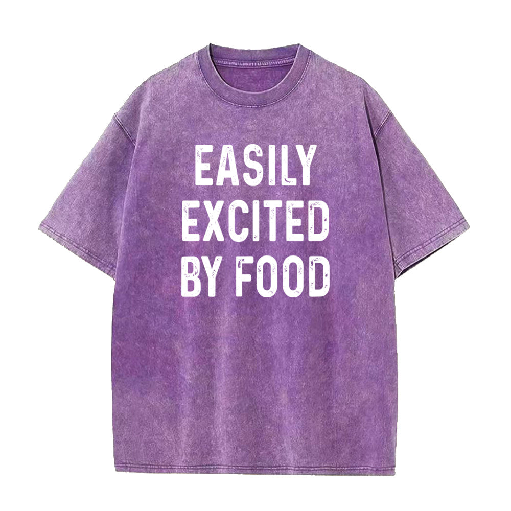 easily excited by food Unisex Tee