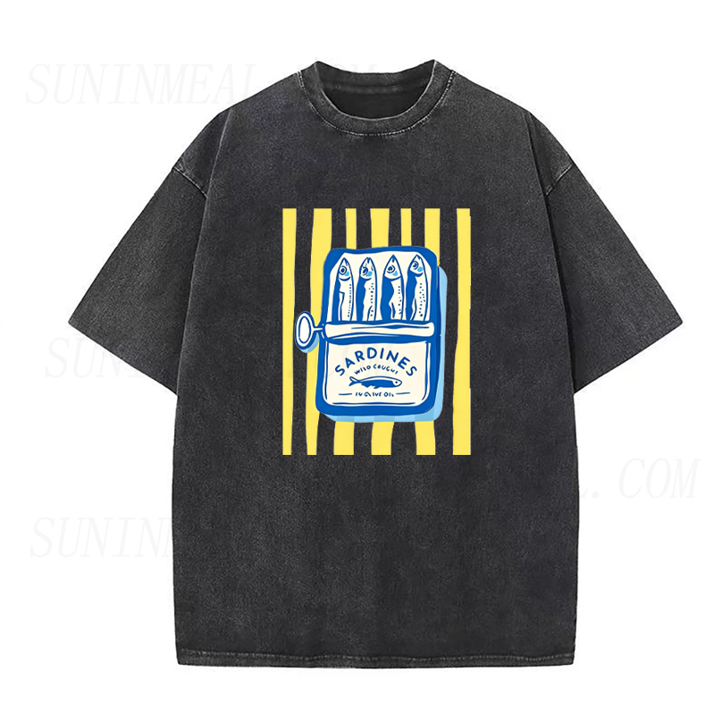 Striped Sardine Can Unisex Tee