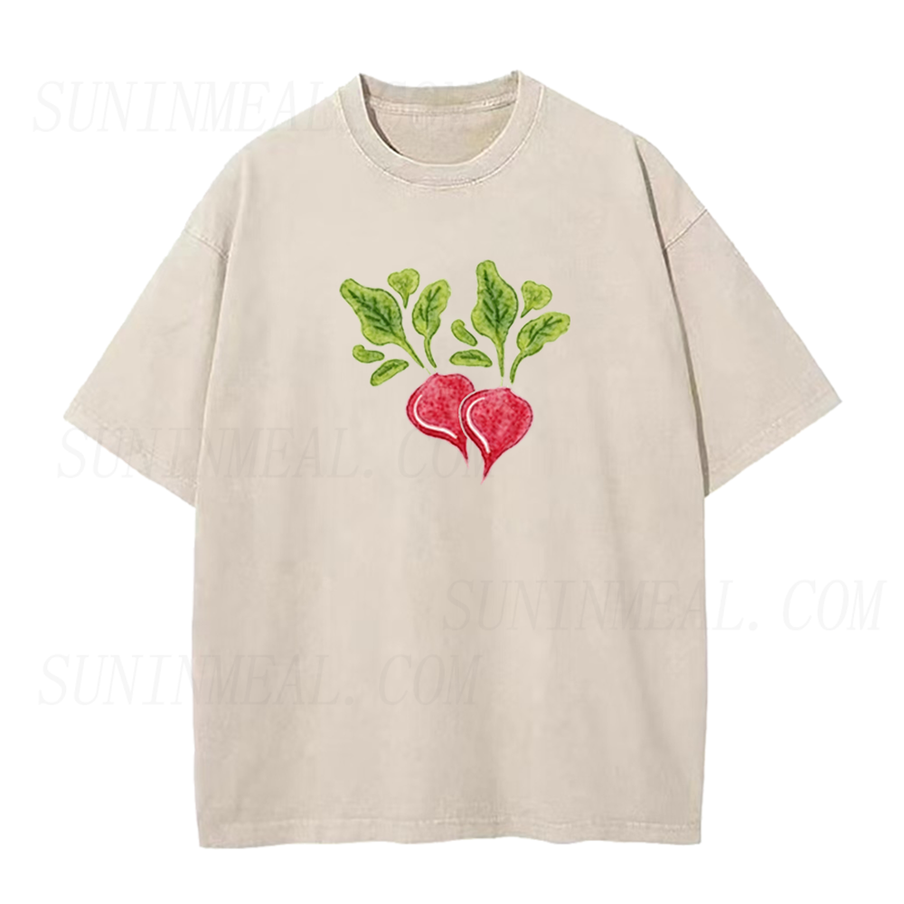 Watercolor Radish Botanical Unisex Tee