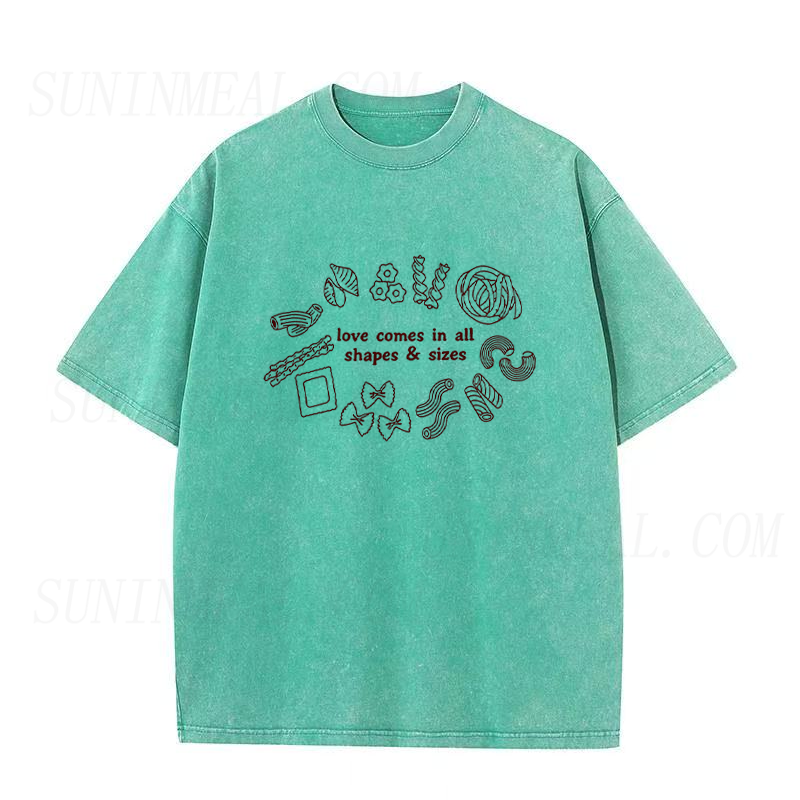 Pasta Love Comes In All Shapes & Sizes Unisex Tee