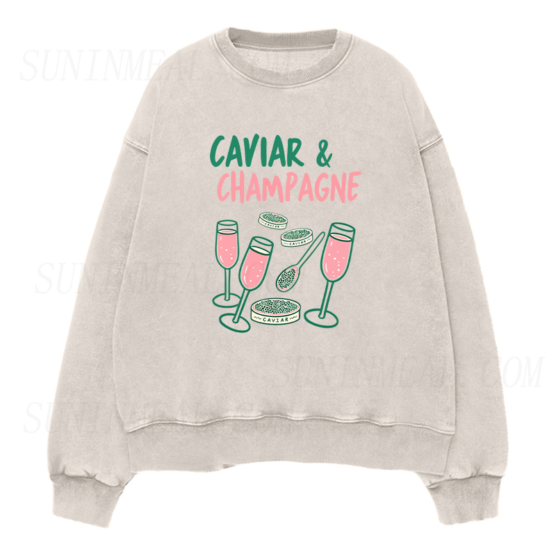 Caviar & Champagne Unisex Crewneck Sweatshirt