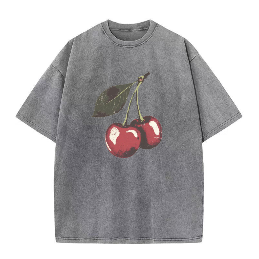ヴィンテージチェリーユニセックスTシャツ