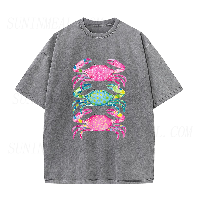Coastal Crab Vibes Unisex Tee