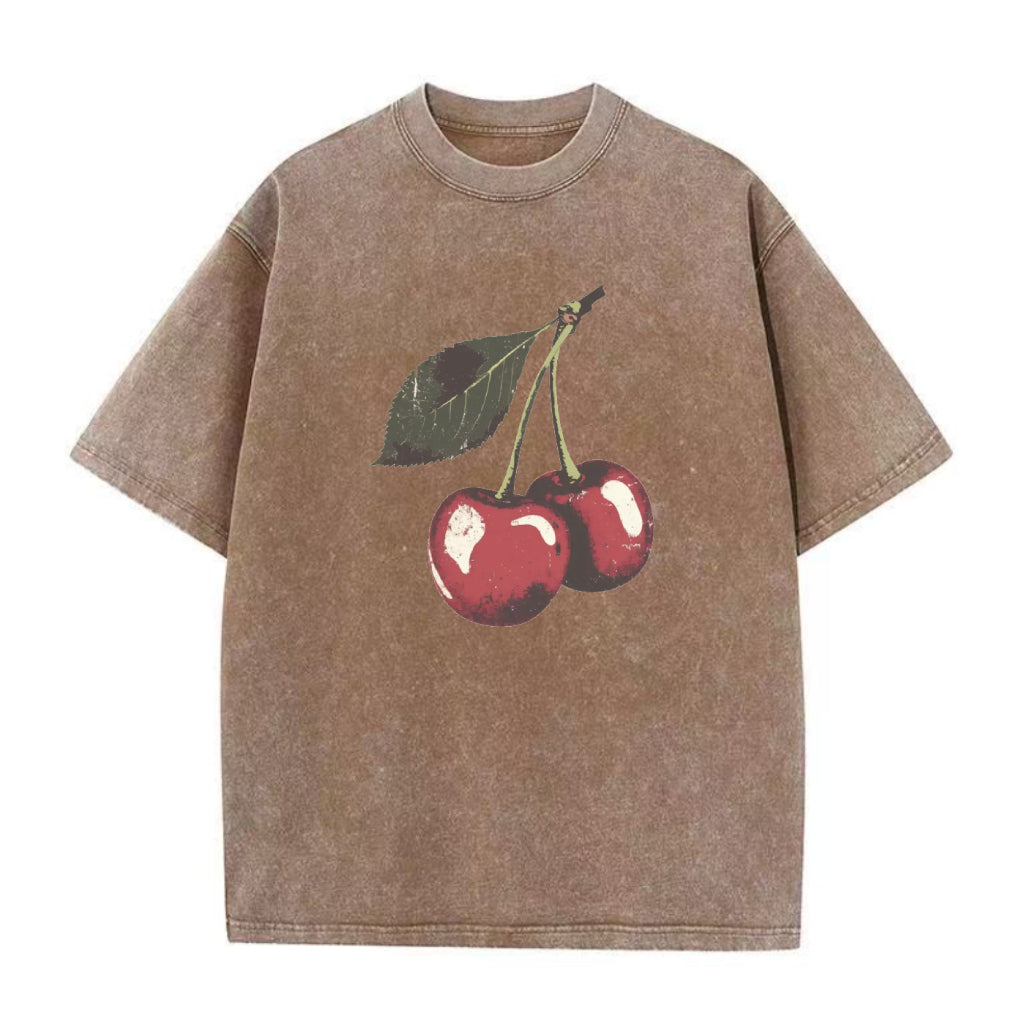 ヴィンテージチェリーユニセックスTシャツ