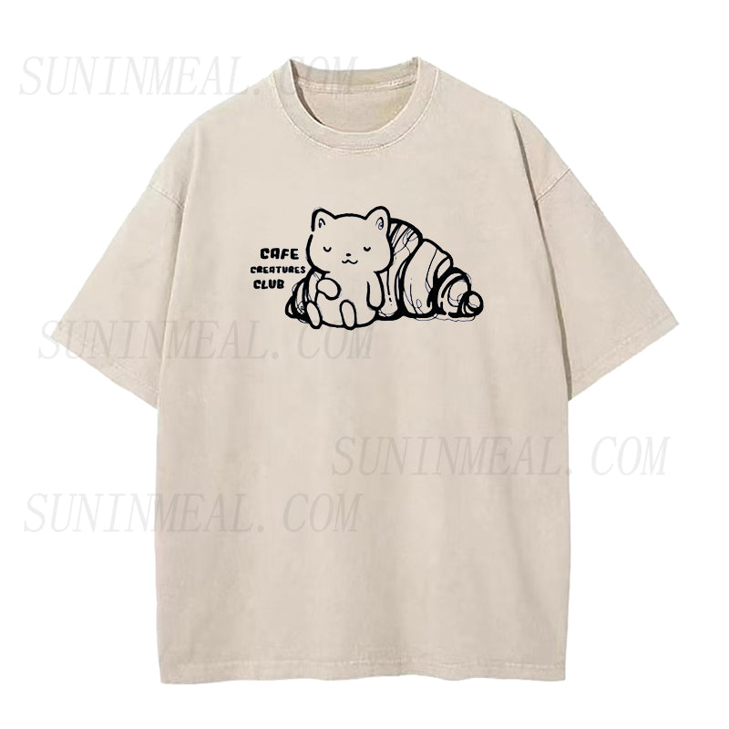 Croissant Cat Unisex Tee