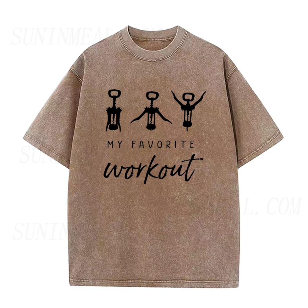 My Favorite Workout Wine Opener Unisex Tee