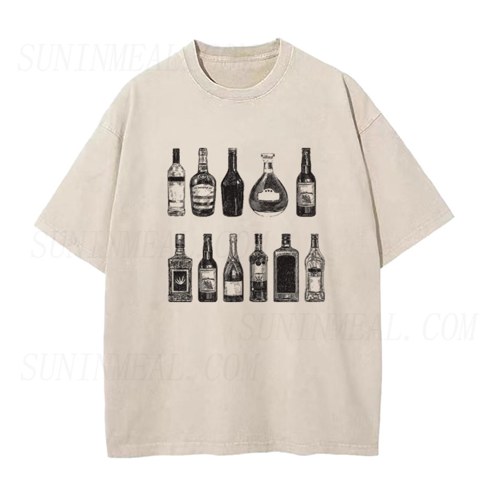 Vintage Liquor Bottle Unisex Tee