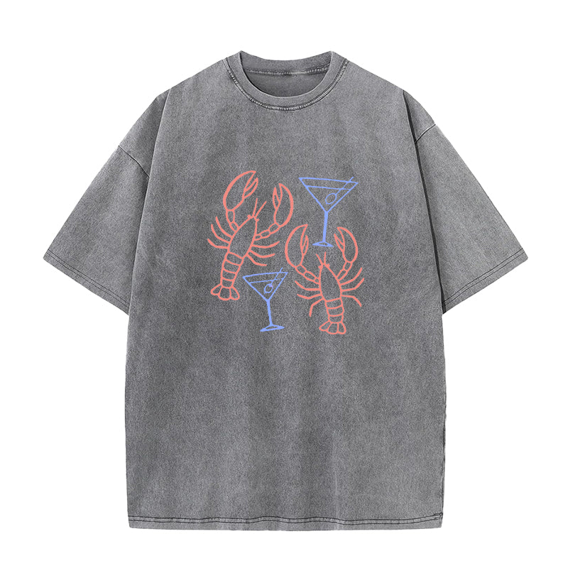 Lobster And Martini Unisex Tee