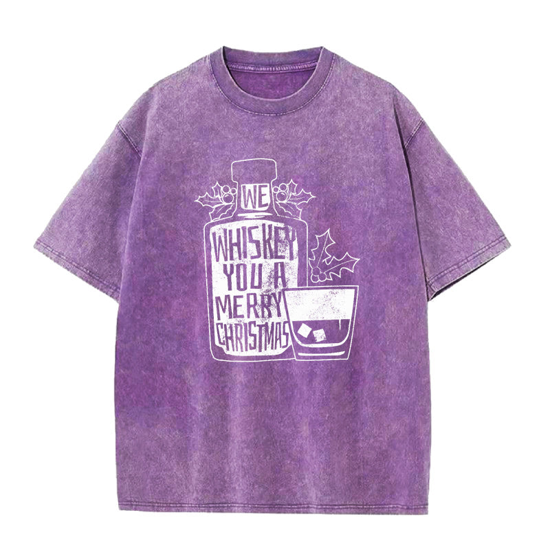 We Whiskey You A Merry Christmas Unisex Tee
