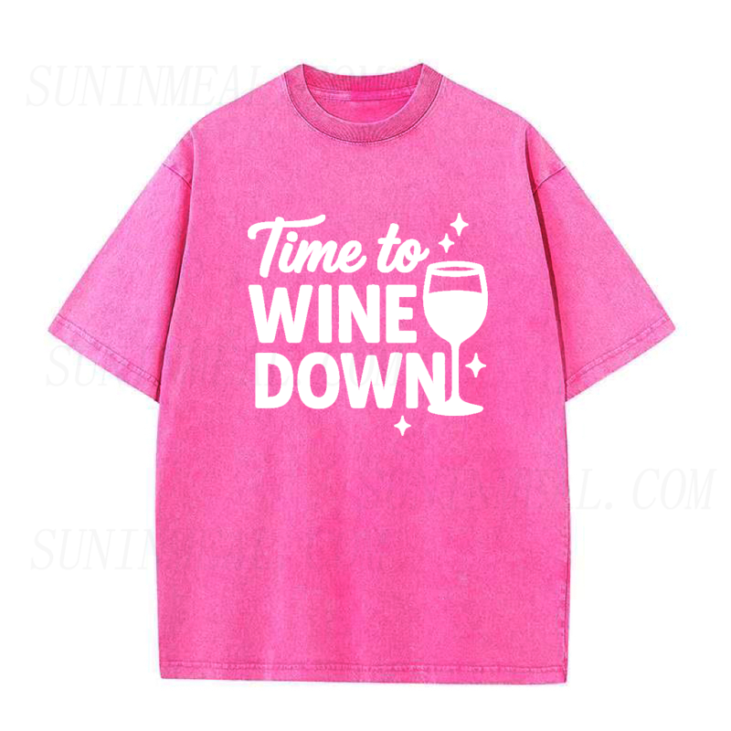 Time To Wine Down Unisex Tee