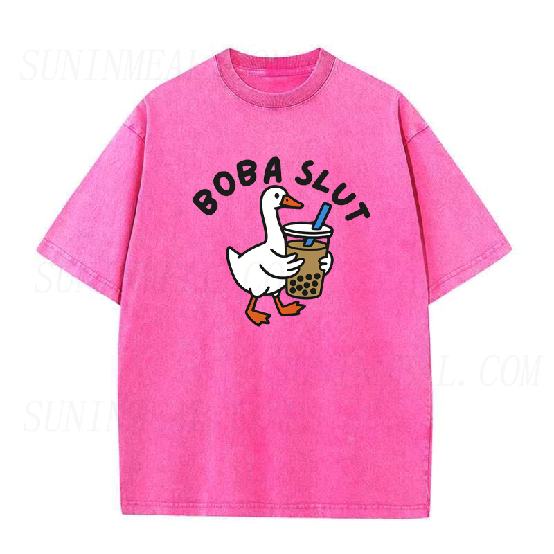 Funny Bubble Tea Goose Unisex Tee