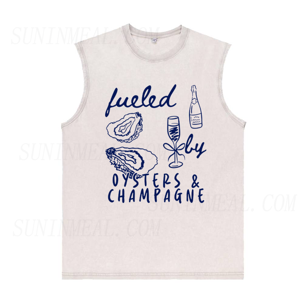 Fueled By Oysters & Champagne Unisex Tank Top