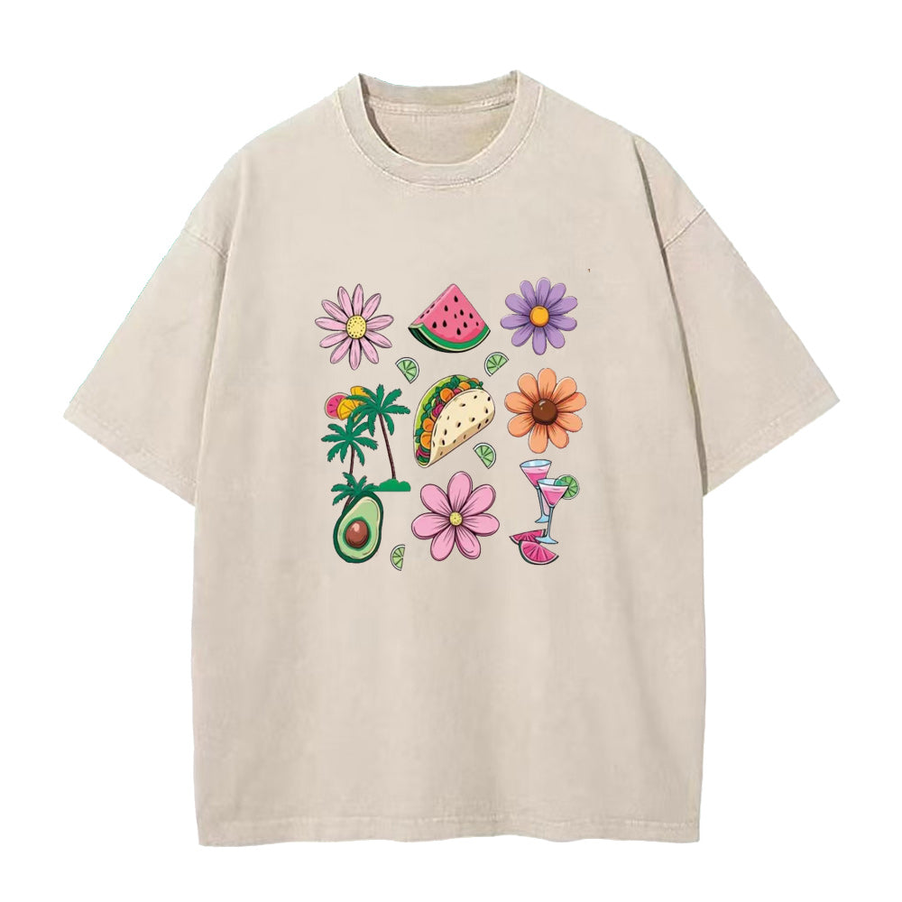Cottagecore Lemon Citrus Strawberry Unisex Tee