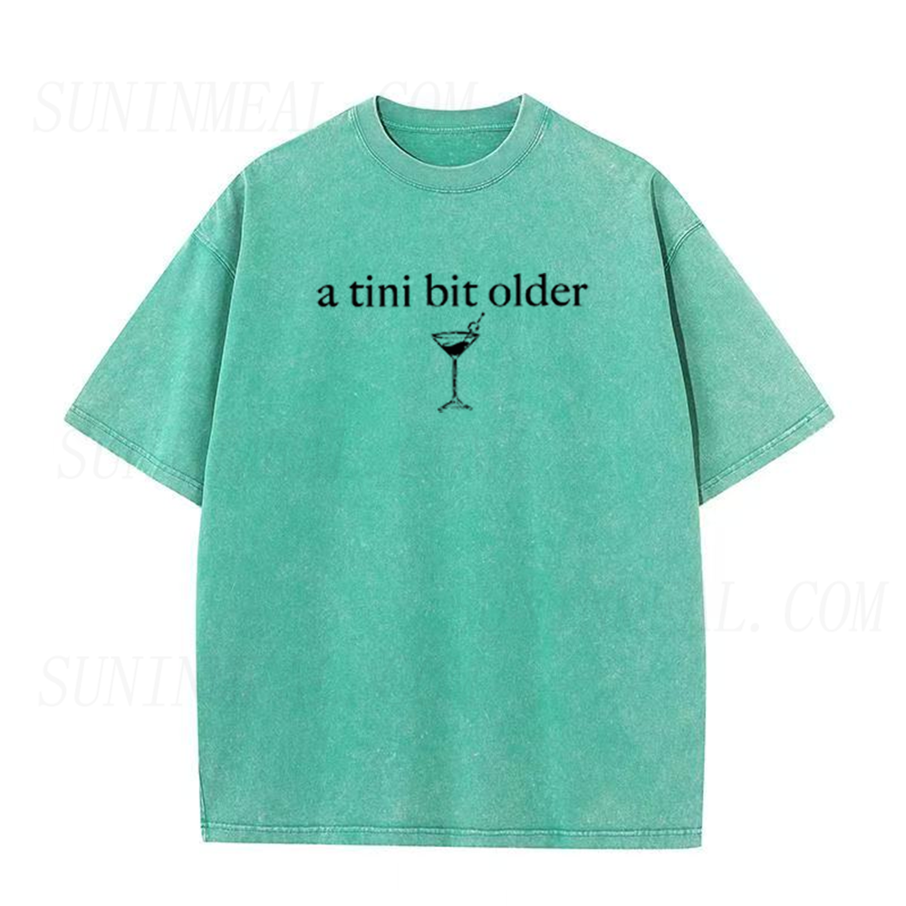 A Tini Bit Older Martini Graphic Unisex Tee