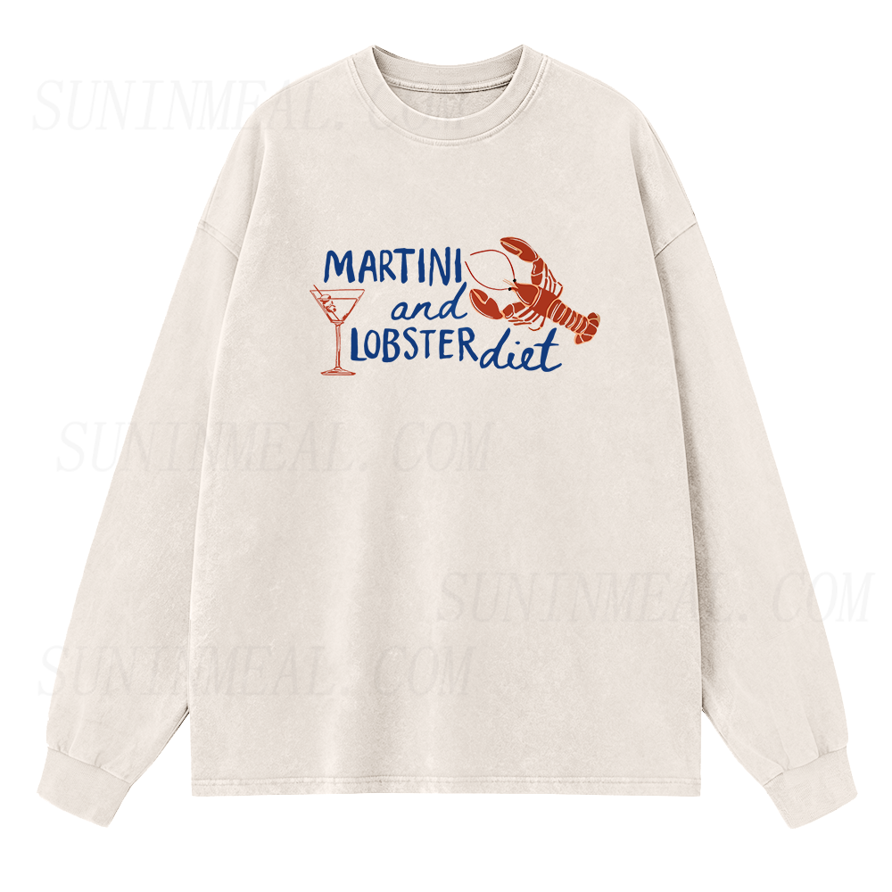 Martini and Lobster Diet Long Sleeve Unisex Tee
