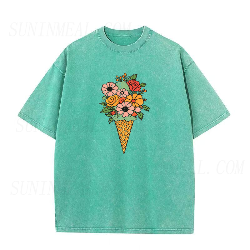 Floral Ice Cream Unisex Tee