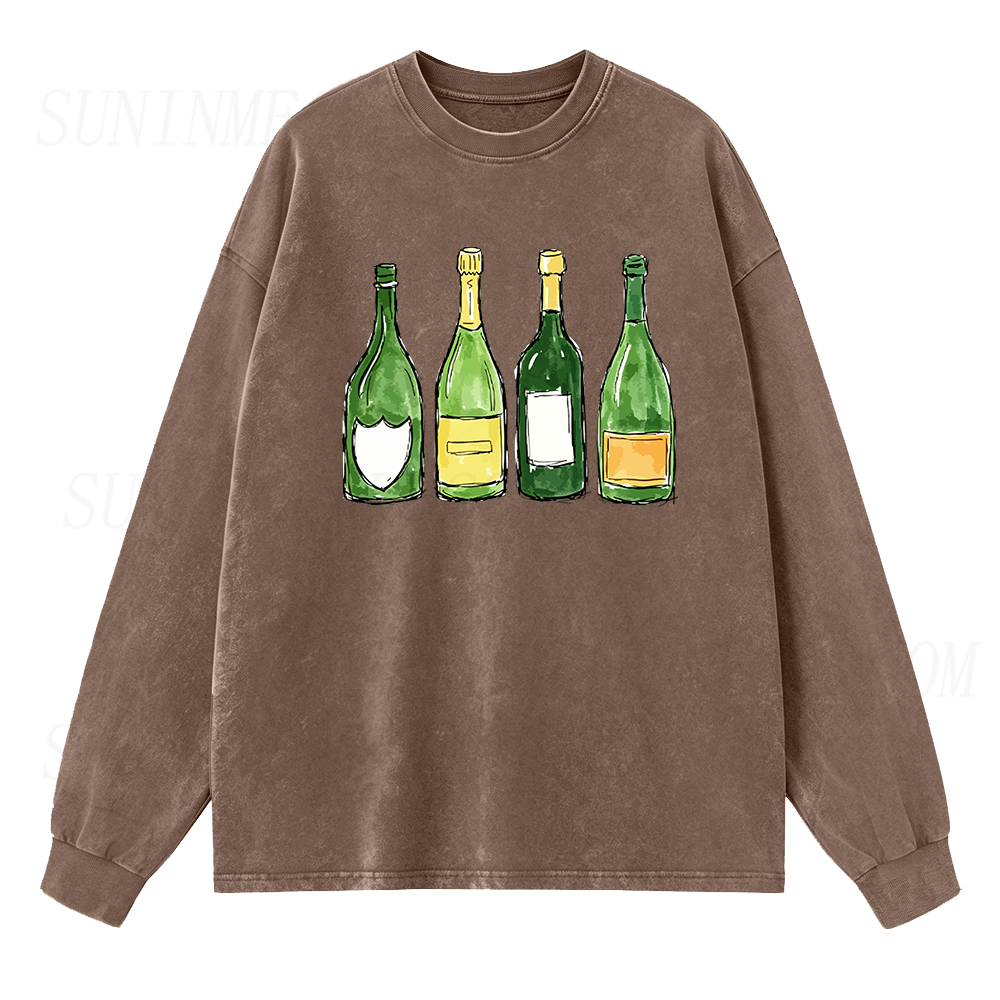 Champagne Lineup Long Sleeve Unisex Tee