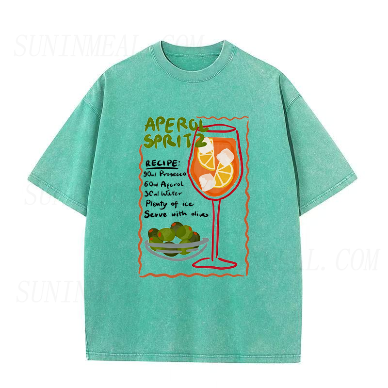 Aperol Spritz Recipe Cocktail Unisex Tee