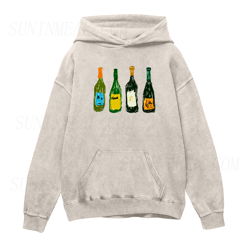 Wine Bottles Unisex Hoodie