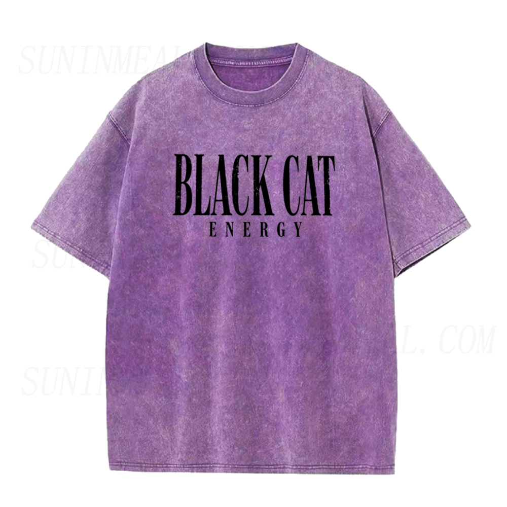 Black Cat Energy Halloween Unisex Tee