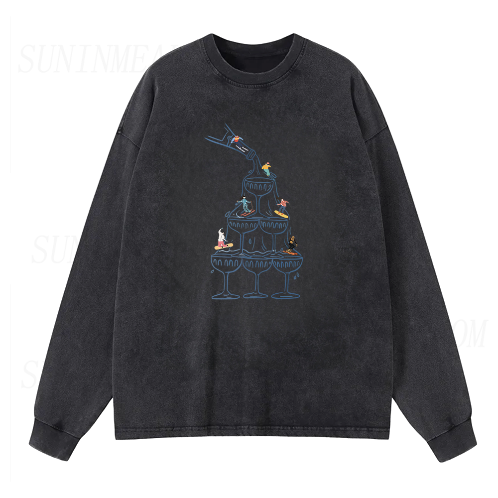 Après Ski Champagne Long Sleeve Unisex Tee