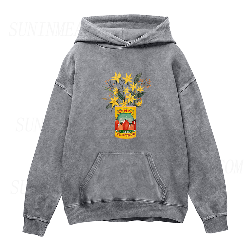 flowers and cento peeled tomatoes Unisex Hoodie