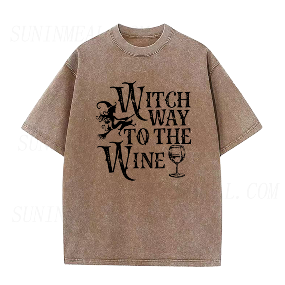 Witch Way to The Wine Unisex Tee