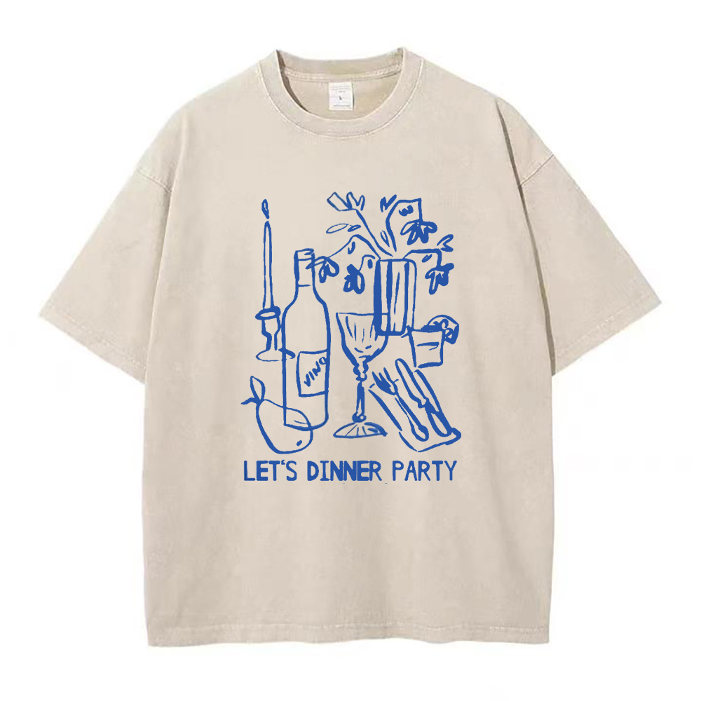 ディナーパーティーに行こう!ユニセックスTシャツ