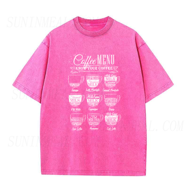 Coffee Menu Unisex Tee