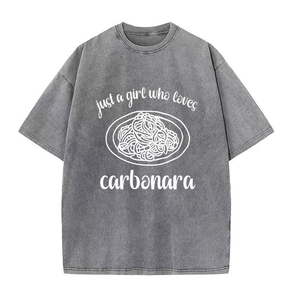 just a girl who loves Carbonara Pasta Unisex Tee