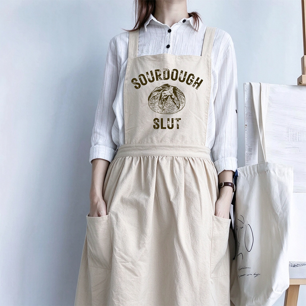 Sourdough Slut Cotton Cross Back Apron