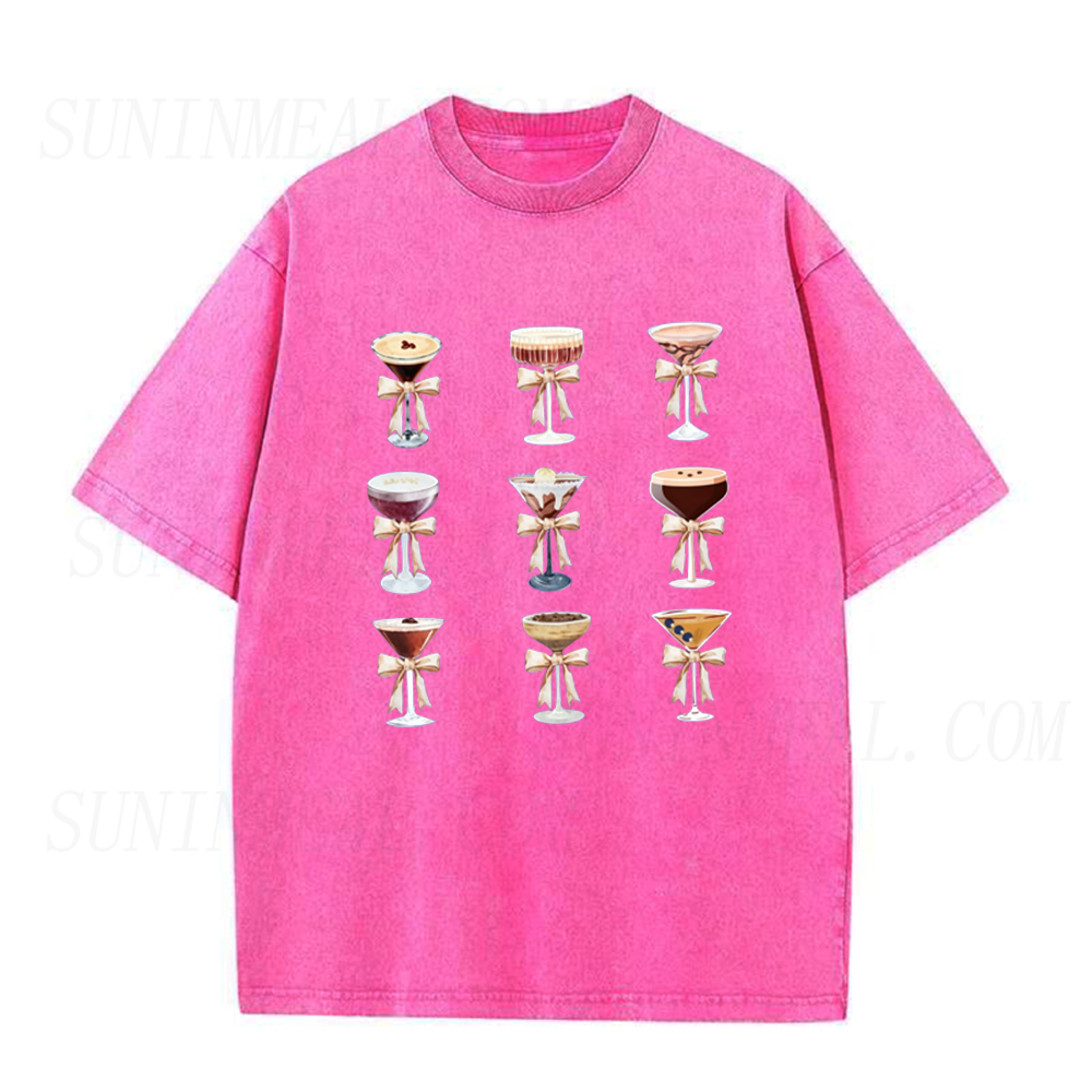 Retro Espresso Martini Cocktail Collection Unisex Tee
