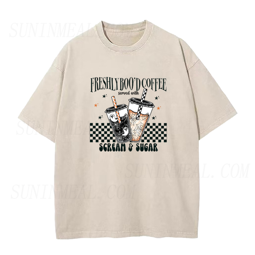 Halloween Freshly Boo'd Coffee Unisex Tee