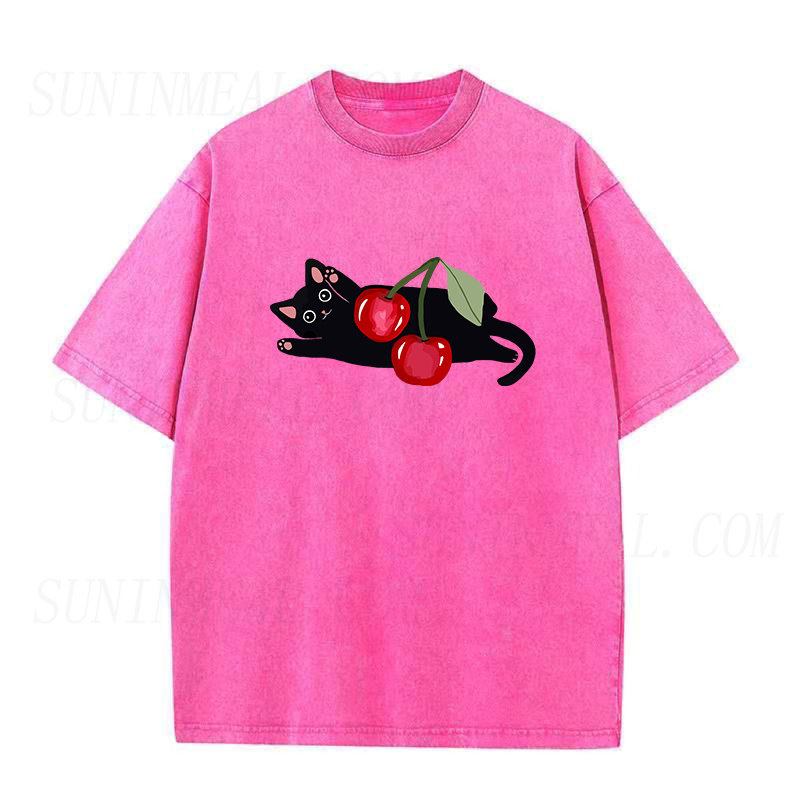 Cherry Cat unisex Tee