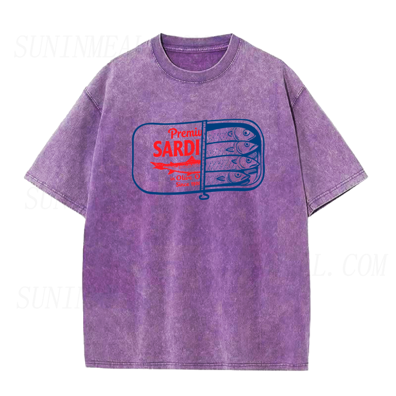 Retro Premium Sardines Unisex Tee