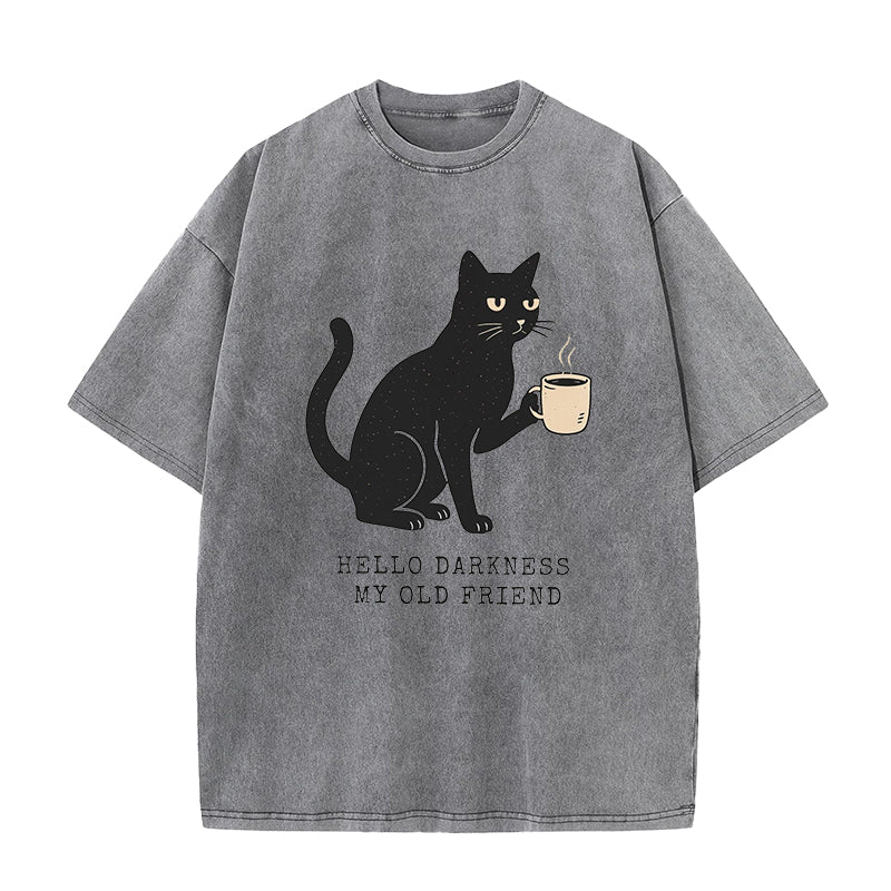 Funny Coffee Cat Unisex Tee