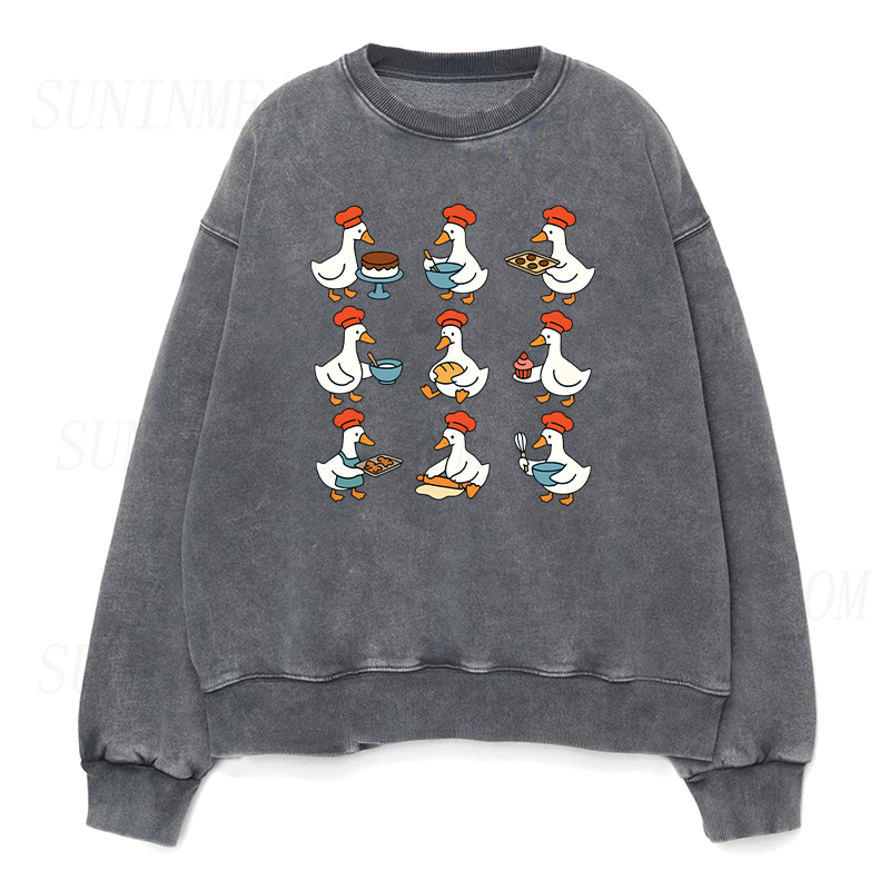 Cute Goose Baking Sweatshirt