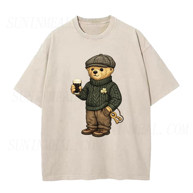 Lucky Bear St Patricks Day Unisex Tee