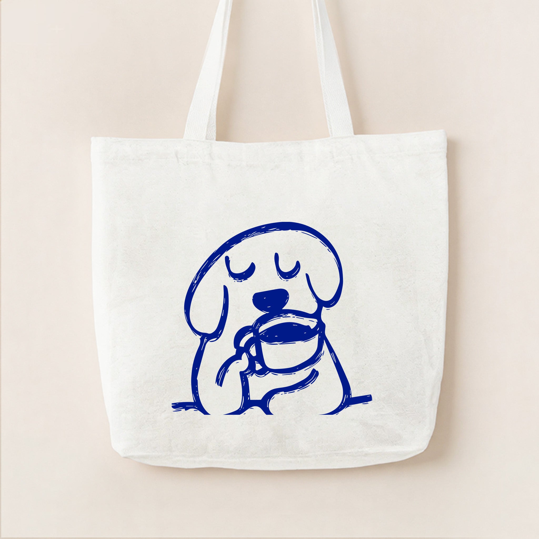 Coffee Dog Tote Bag